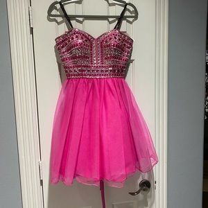 Camille la vie homecoming 
Strapless dress